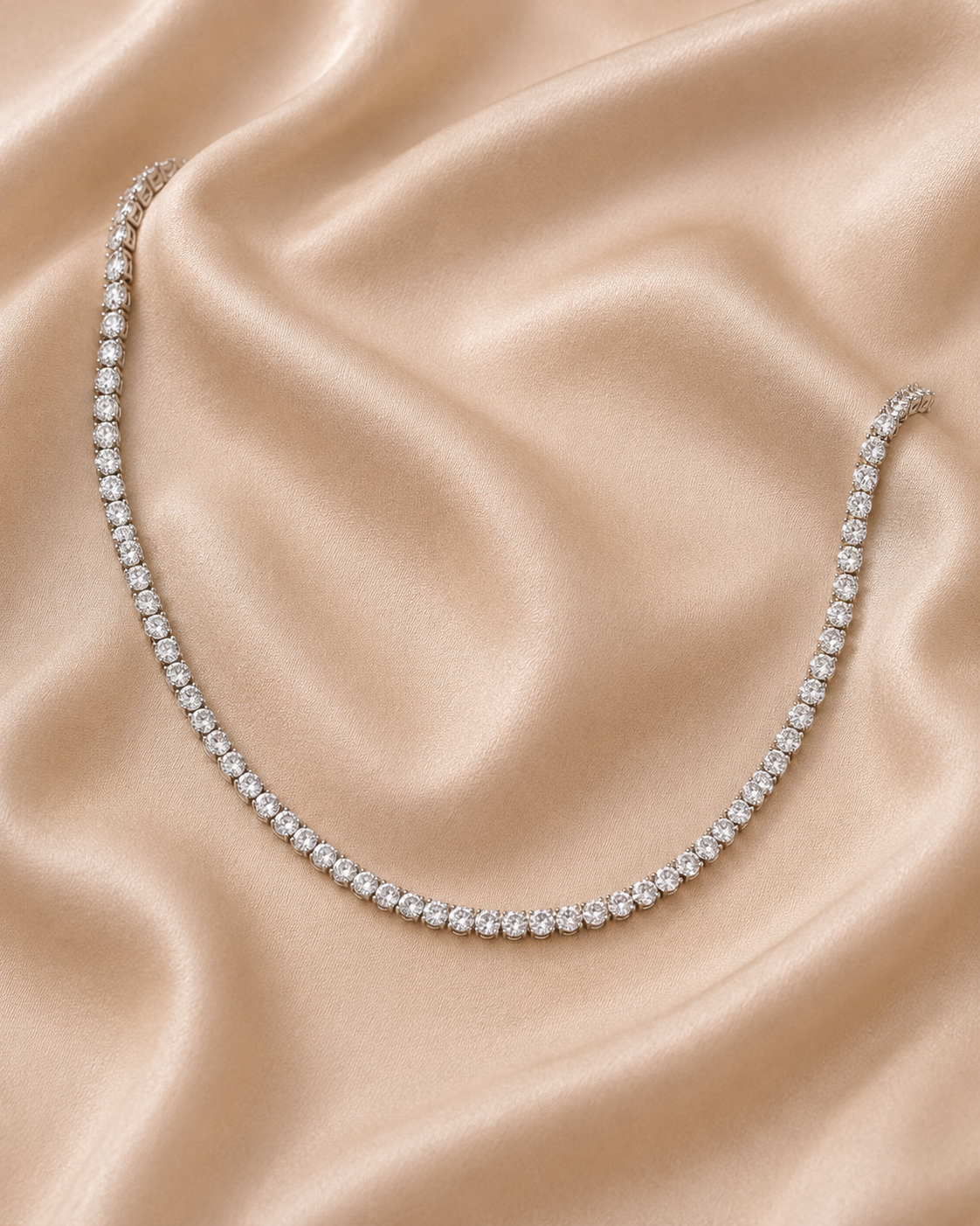 Colar Riviera 3MM zircônia